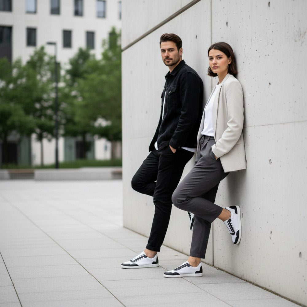 Dupleq svart vit vegan