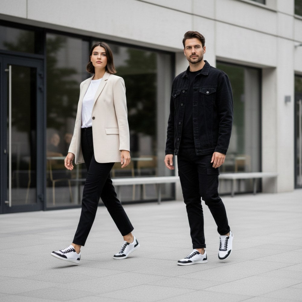 Dupleq svart vit vegan