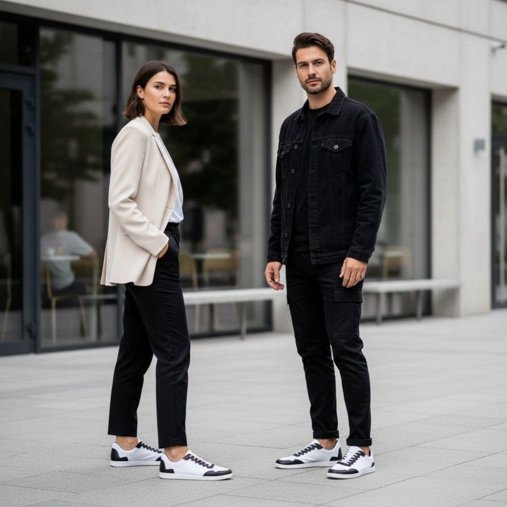 Dupleq svart vit vegan