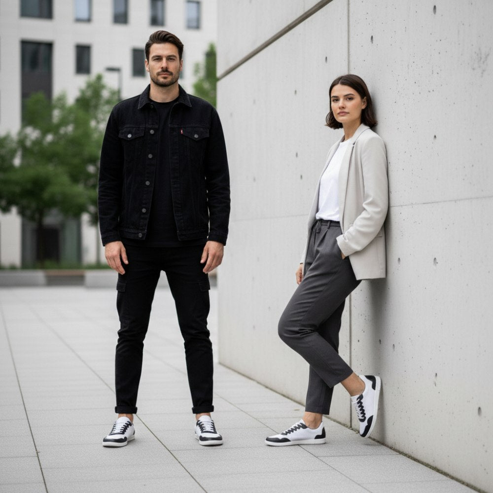 Dupleq svart vit vegan