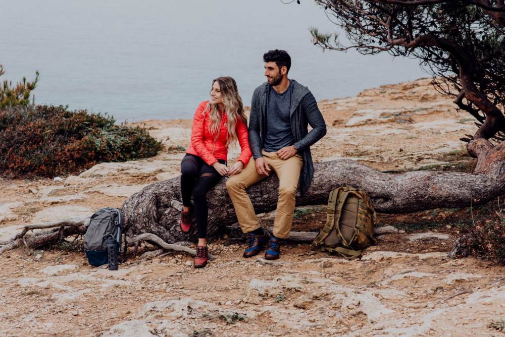 Hiqe låg vegan kamel röd vattentät