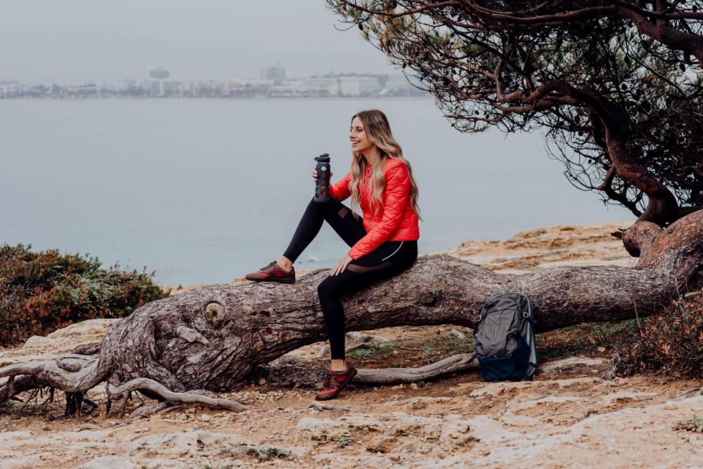 Hiqe låg vegan kamel röd vattentät