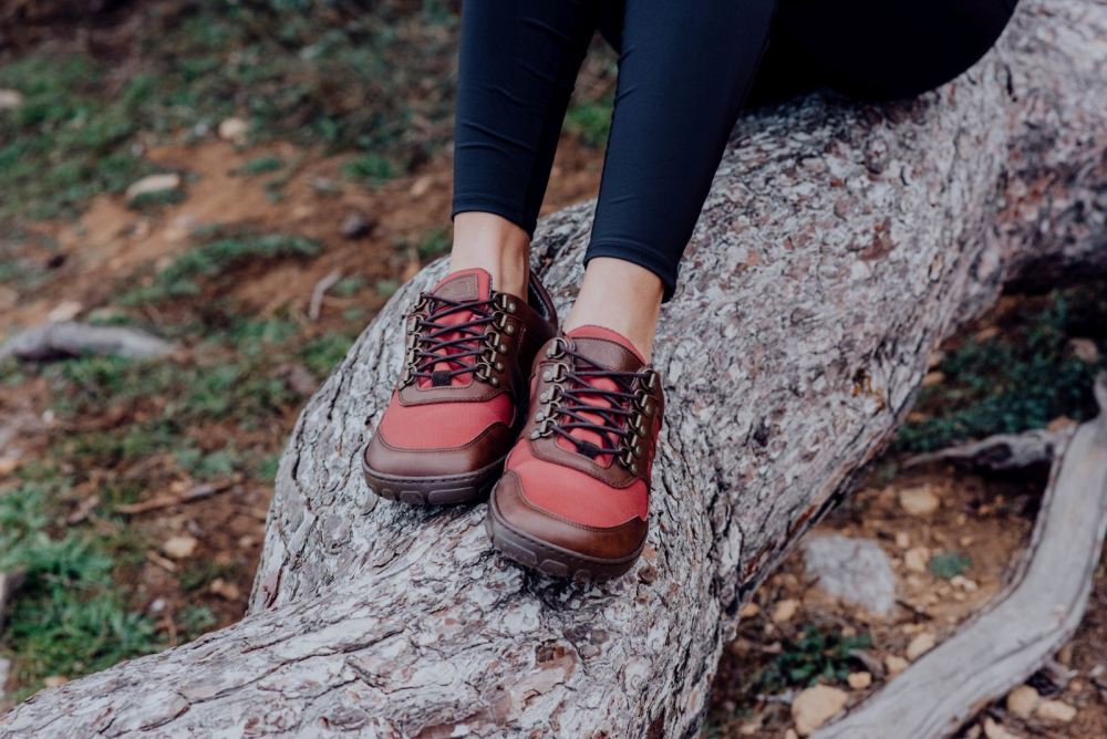 Hiqe låg vegan kamel röd vattentät