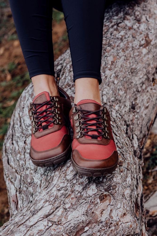 Hiqe låg vegan kamel röd vattentät