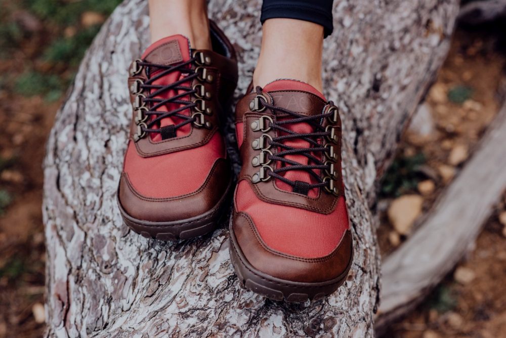 Hiqe låg vegan kamel röd vattentät