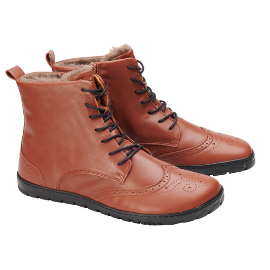 Quintic Winter Brogue Cognac